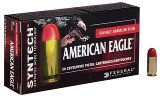 Federal American Eagle Syntech 9mm 150gr, Total Synthetic Jacket, 100rd Box
