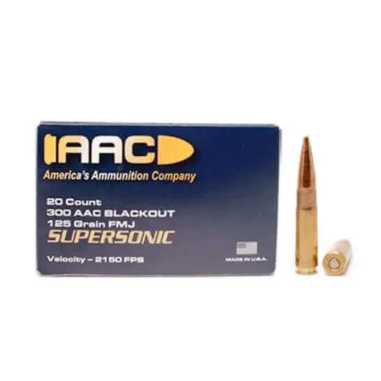15 Boxes of AAC 300 Blackout Ammo 125 Grain FMJ, 600rds