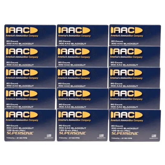 AAC 300 Blackout Ammo 125 Grain FMJ