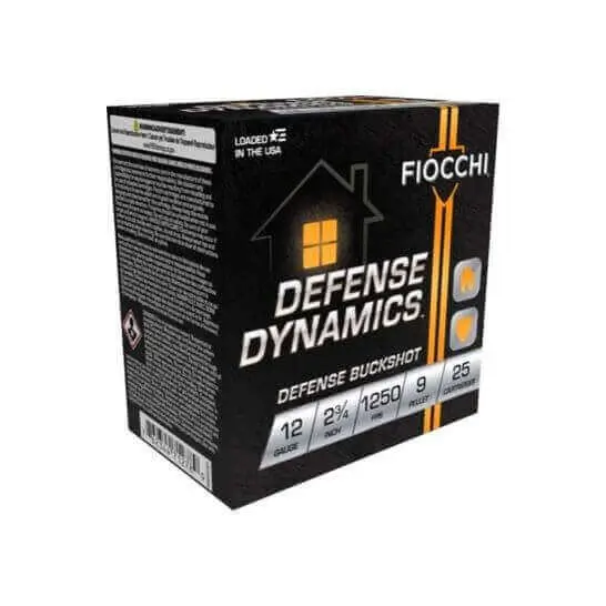 500 Rounds Of Fiocchi Defense Dynamics 12GA Buckshot