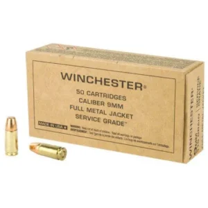 1000rds Of Winchester Service Grade 9mm 115 Grain FMJ