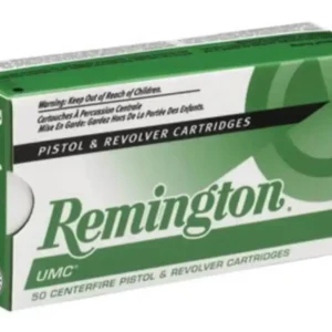 Remington UMC 9mm, 115gr, FMJ, Brass Case, 50rd Box