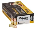 Sig 9mm, 124Gr, Elite Ball, FMJ, 200rd Box