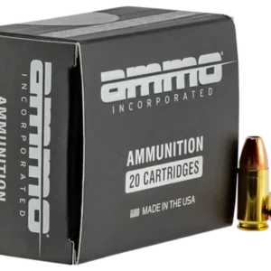 Ammo Inc Black Label 9mm, 115gr, Jacketed Hollow Point , 100rd Box