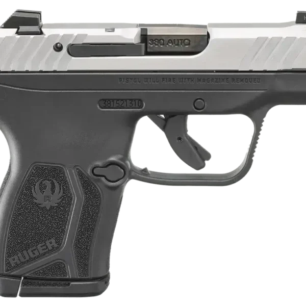 Ruger LCP MAX 380 ACP, 2.8" Barrel, Stainless Steel Slide, Black Frame, 10rd