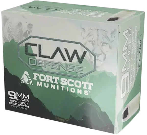 Fort Scott Munitions Claw Defense 9mm 115gr, 100rd Box
