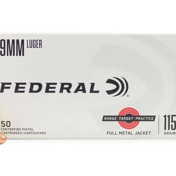 Federal RTP 9mm Range and Target 115gr, FMJ, 200rd Box