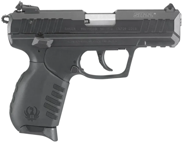 Ruger SR22 22 LR, 3.5" Barrel, Black, Adjustable 3-Dot Sights, Alloy Frame, 10rd