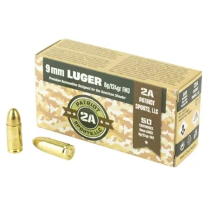 STV Technology Patriot 9mm, 124gr, Full Metal Jacket, 200rd Box